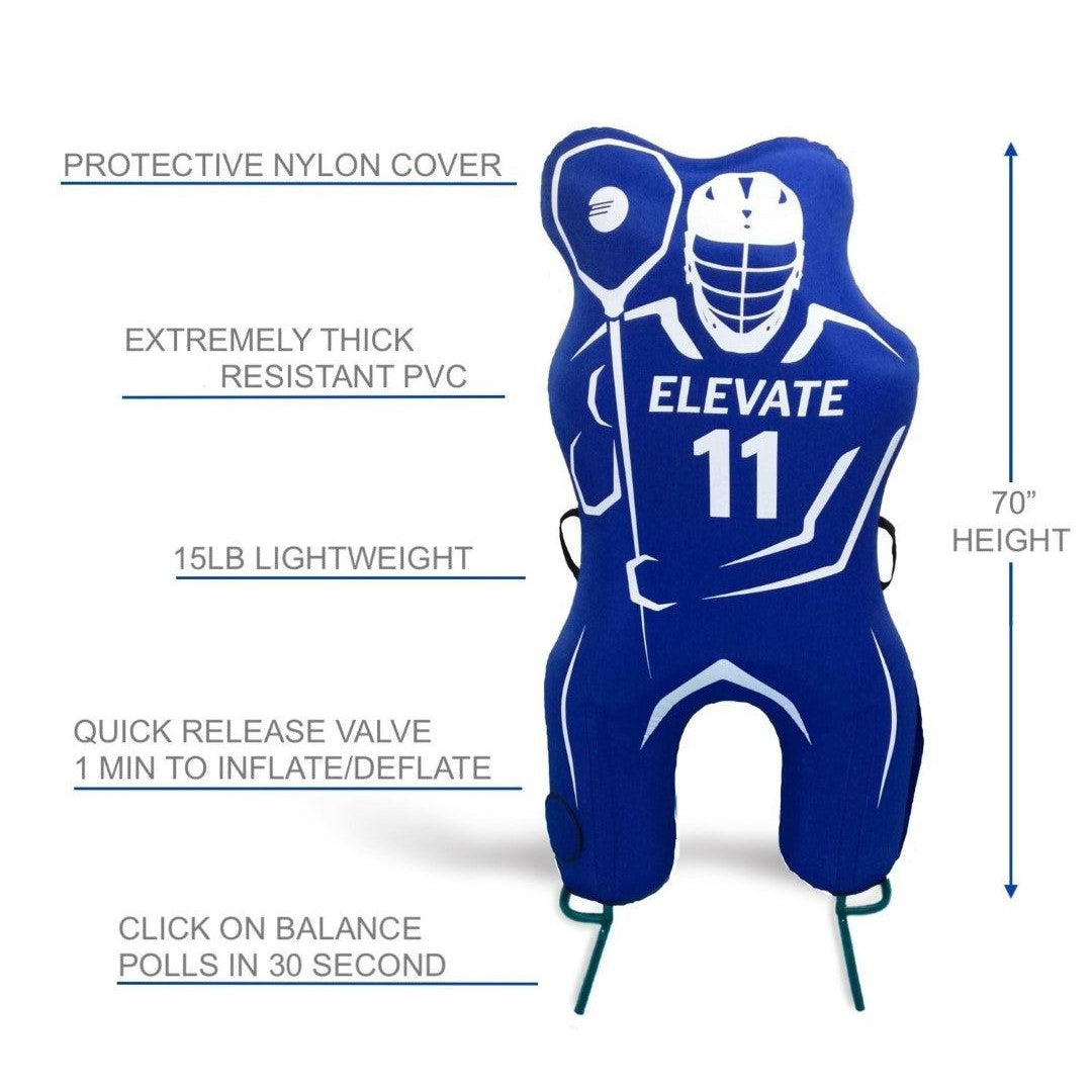 Elevate Sports 11th Man Inflatable Lacrosse Goalie Dummy-Universal Lacrosse