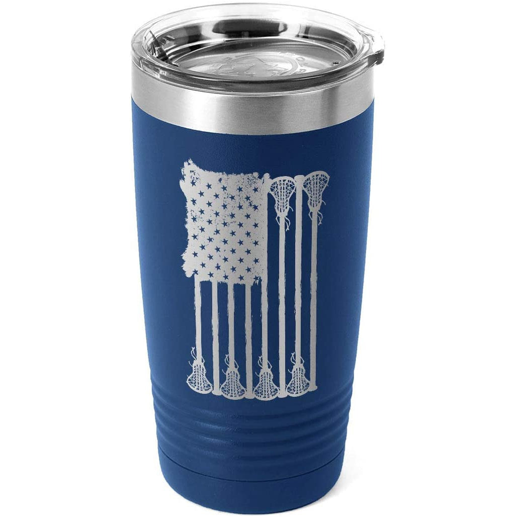 Lax Flag 20 oz Double Insulated Tumbler-Universal Lacrosse
